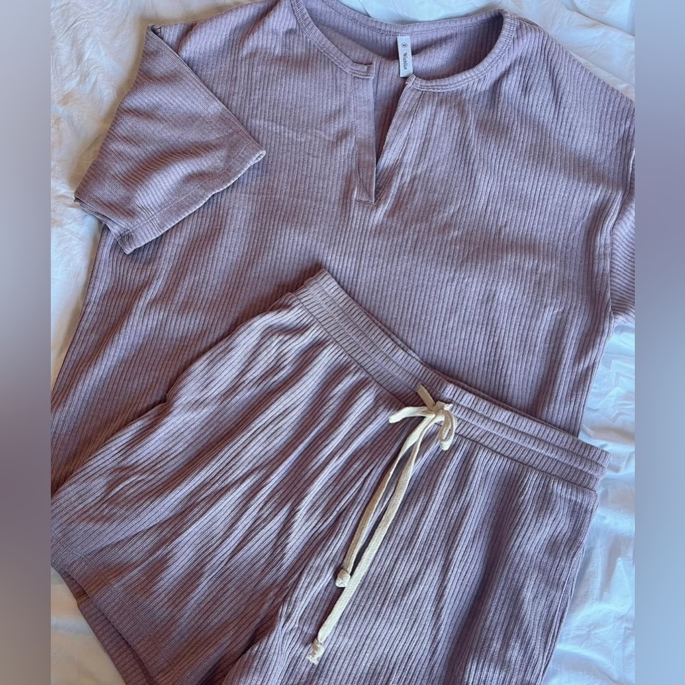 Purple PJ Lounge Set